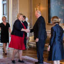 Statsminister Erna Solberg var blant de første gratulantene. Foto: Vidar Ruud / NTB scanpix